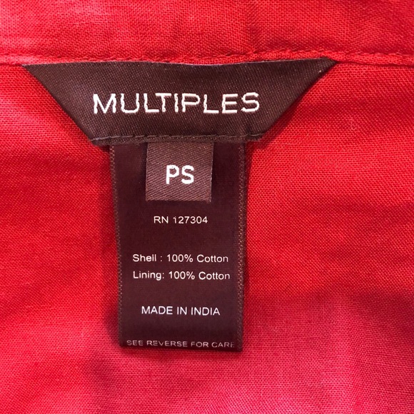 Multiples rust embroidered open jacket - Picture 5 of 5